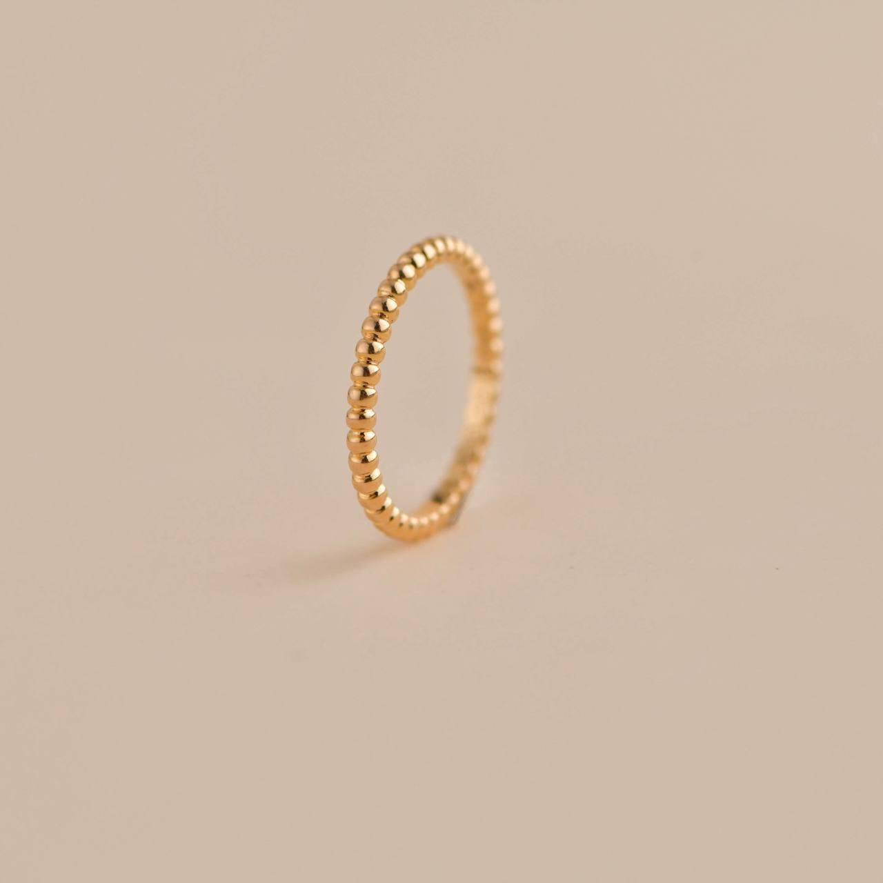 Van Cleef & Arpels Perlée Rose Gold Ring Small Model 2