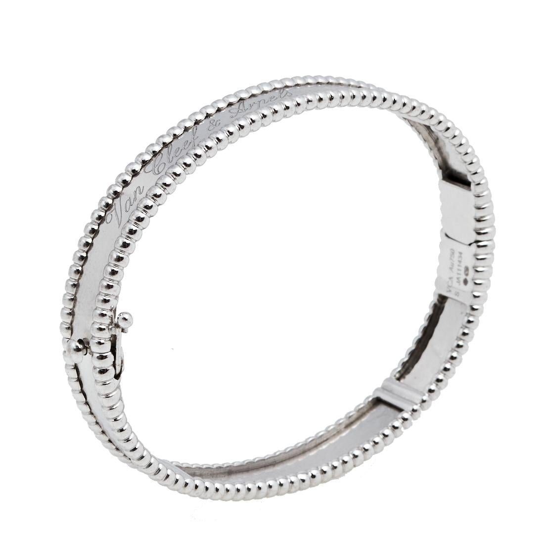 silver van cleef bracelet