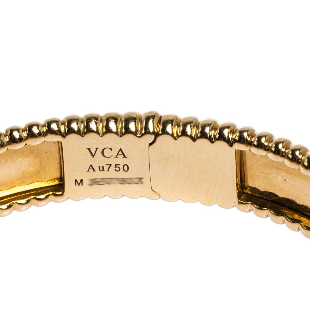 Contemporary Van Cleef & Arpels Perlee Signature 18K Yellow Gold Bracelet M