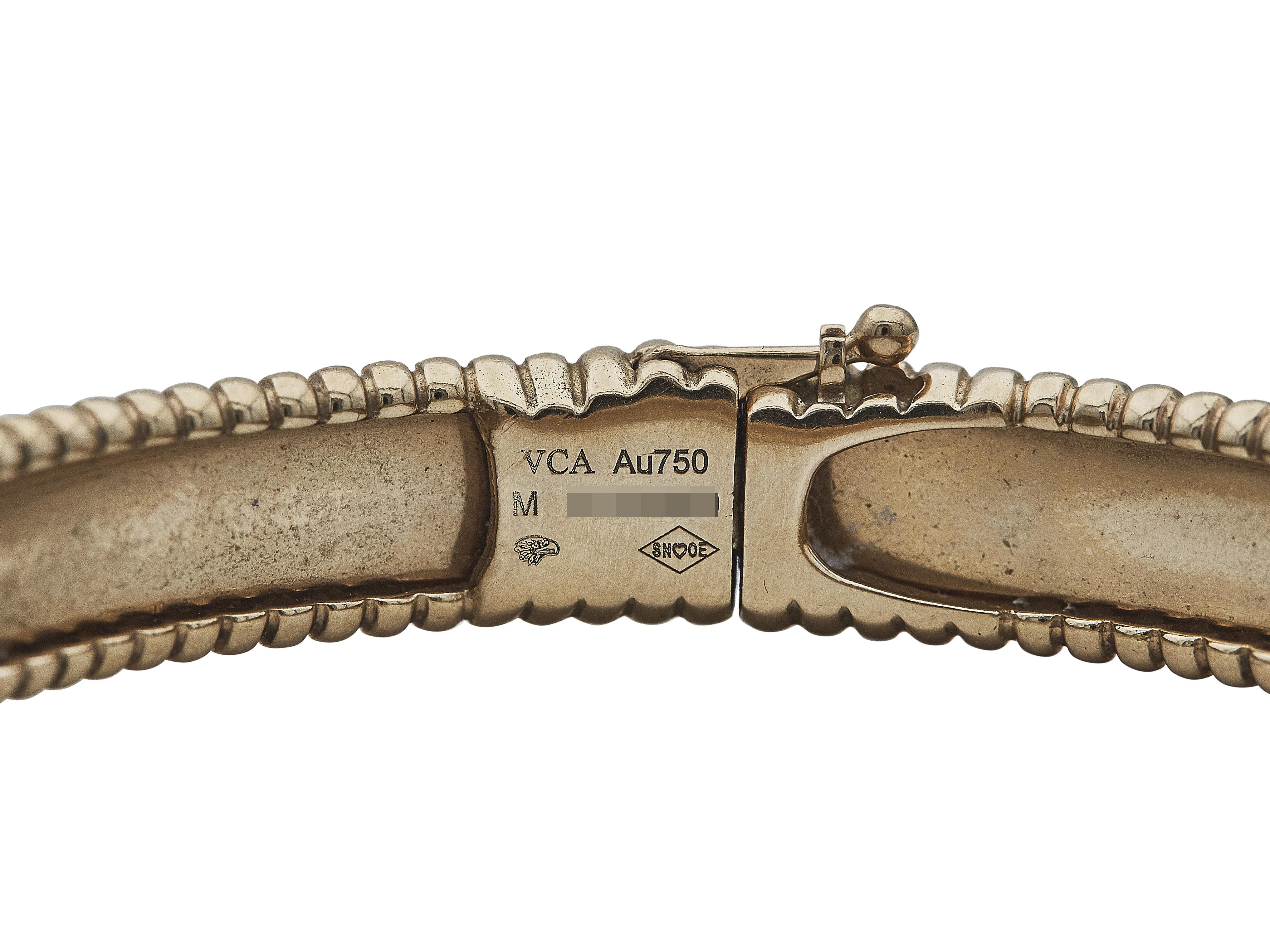 Femenino o masculino Van Cleef & Arpels Pulsera Firma Perlée 18K RG Modelo Mediano en venta