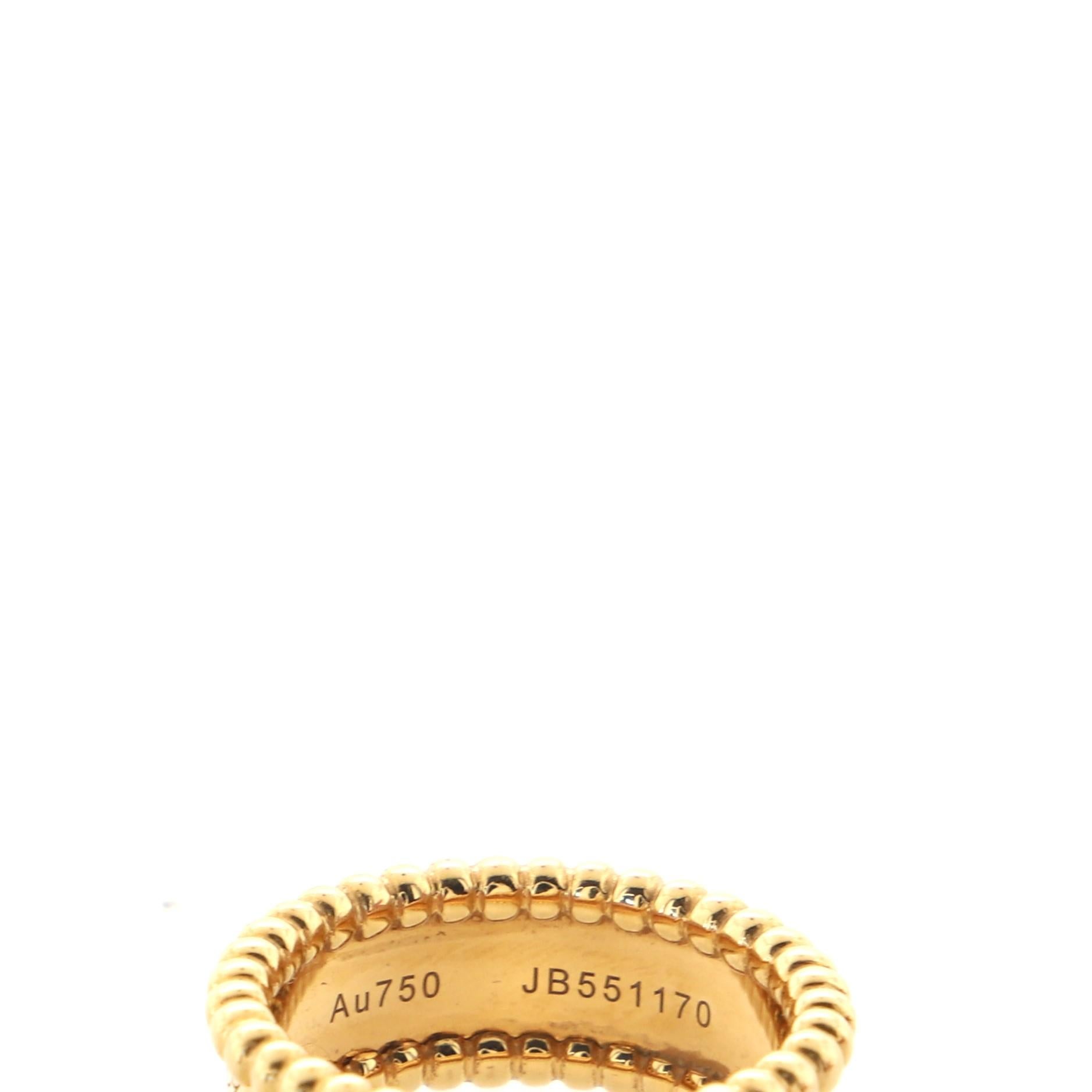 Van Cleef & Arpels Perlee Signatur-Ring aus 18 Karat Gelbgold Damen