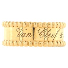 Van Cleef & Arpels Perlee Signature Ring 18k Yellow Gold