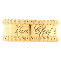 Van Cleef & Arpels Bague signature Perlee en or jaune 18 carats