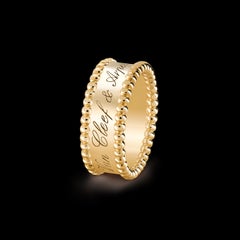 Van Cleef & Arpels Perlée Signature Statement Ring in 18k yellow gold