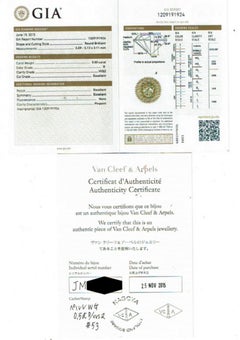 Van Cleef & Arpels Perlee Solitaire Round Diamond 0.50 Cts DVVS2 Engagement Ring