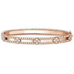 Van Cleef & Arpels Perlee Sweet Clovers Bracelet Small Model 18K Rose Gold