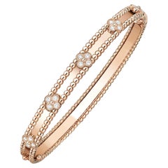 Van Cleef & Arpels Perlee Sweet Clovers Bracelet Small Model 18K Rose Gold