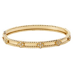 Van Cleef & Arpels Perlée Sweet Clovers Diamonds 18k Medium Model Bracelet S