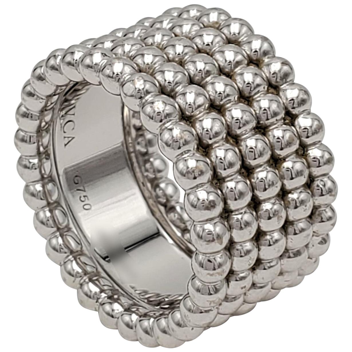 Van Cleef & Arpels Perlée White Gold Ring