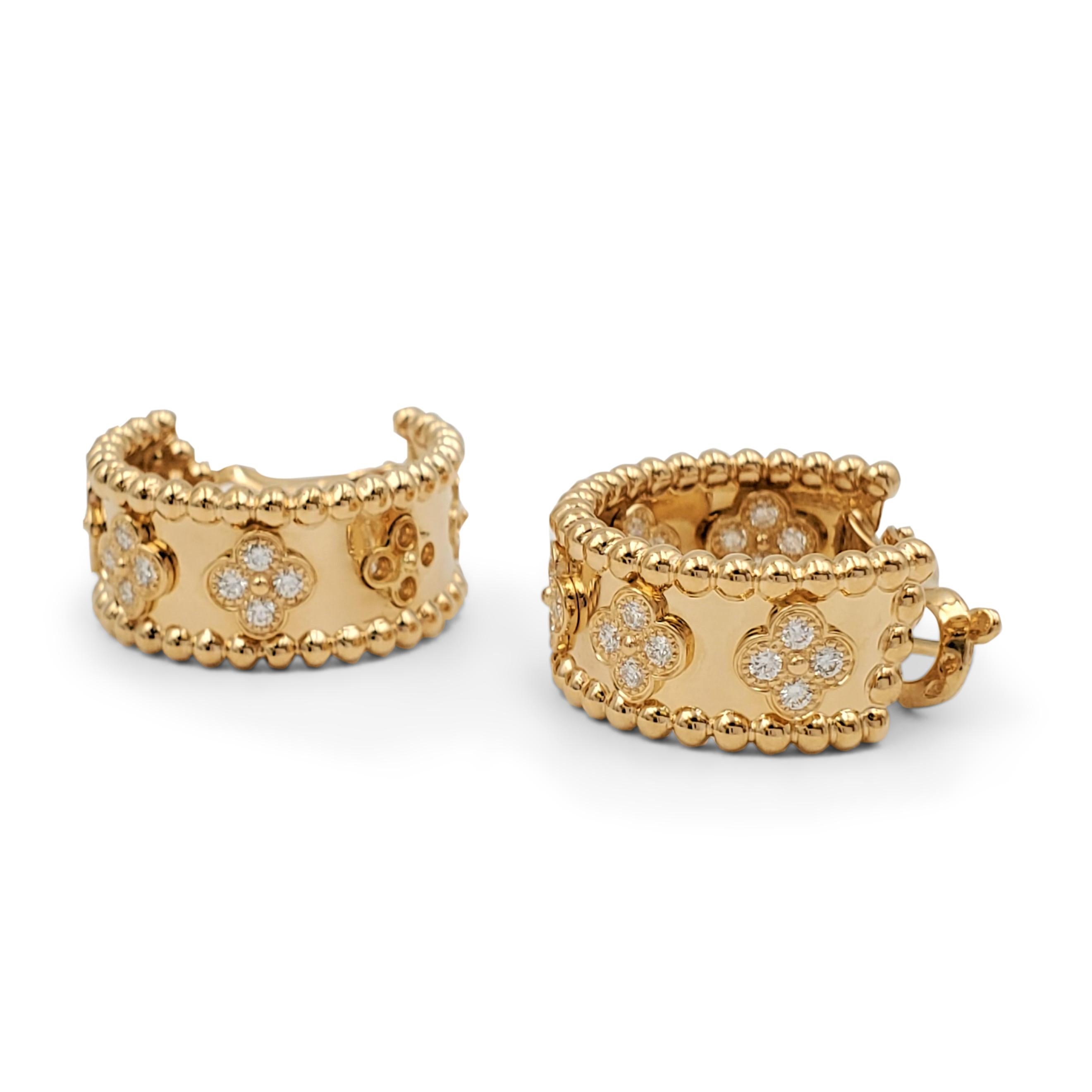 perlee earrings van cleef