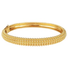 Van Cleef & Arpels Perlée Yellow Gold Bangle