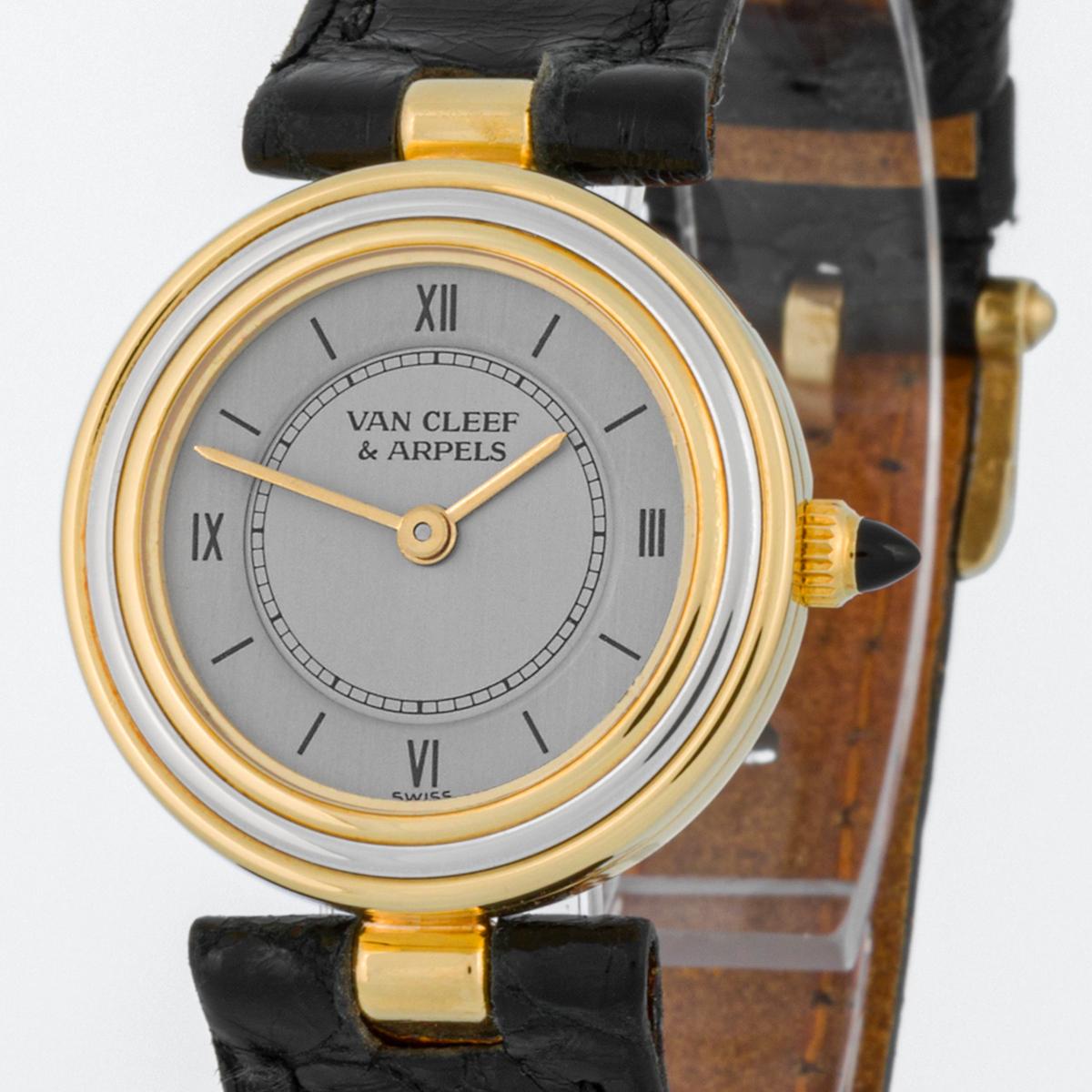 Van Cleef & Arpels Peti Ronde two tone gold - Lady watch For Sale 1