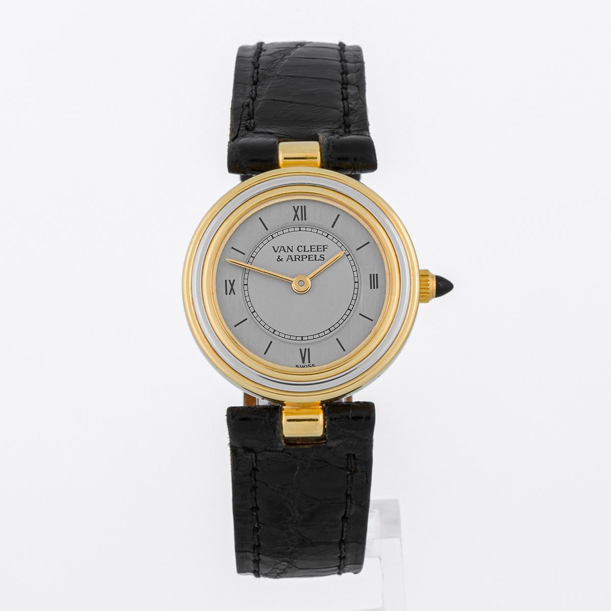 Van Cleef & Arpels Peti Ronde two tone gold - Lady watch For Sale 4
