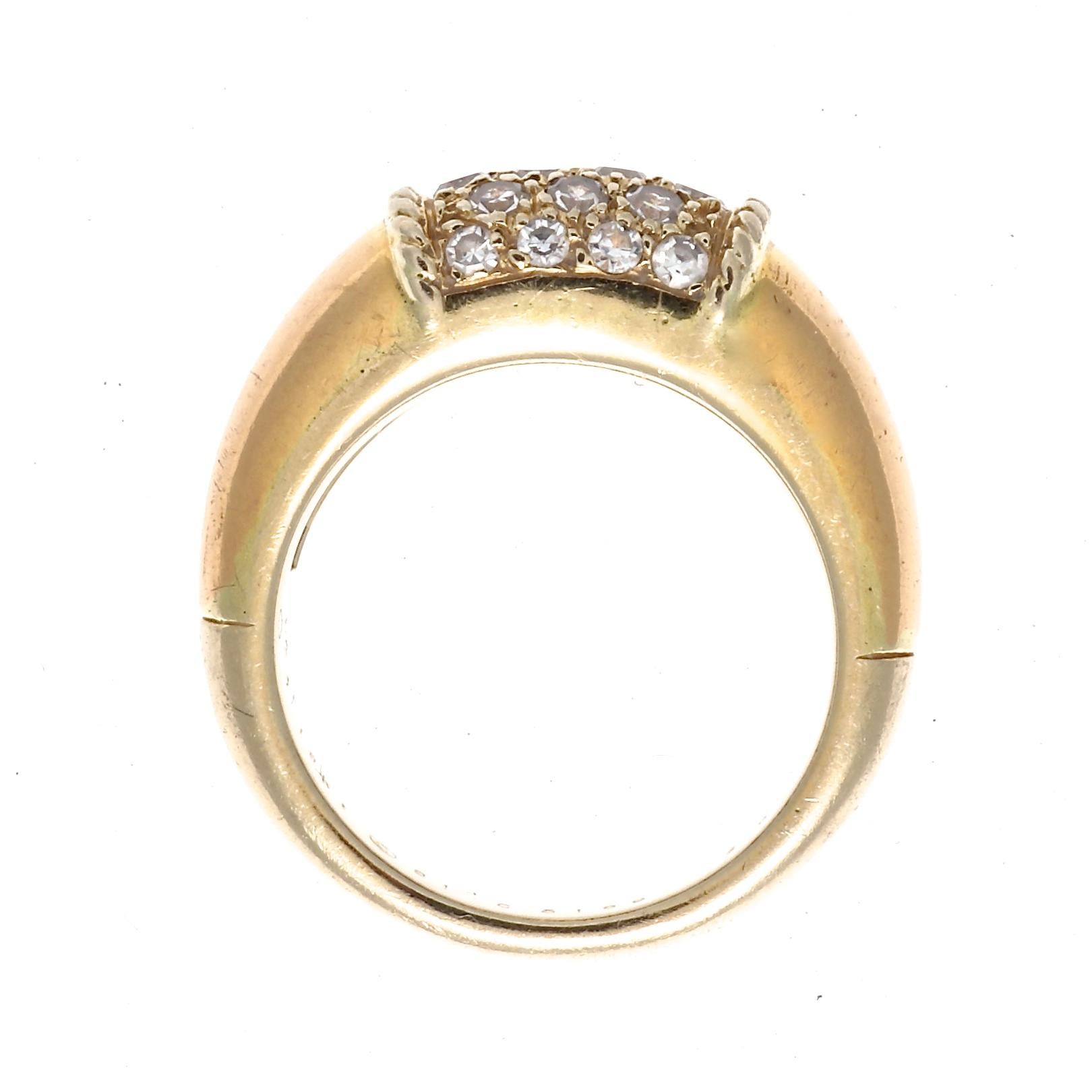 Modern Van Cleef & Arpels Philippine Diamond Gold Ring