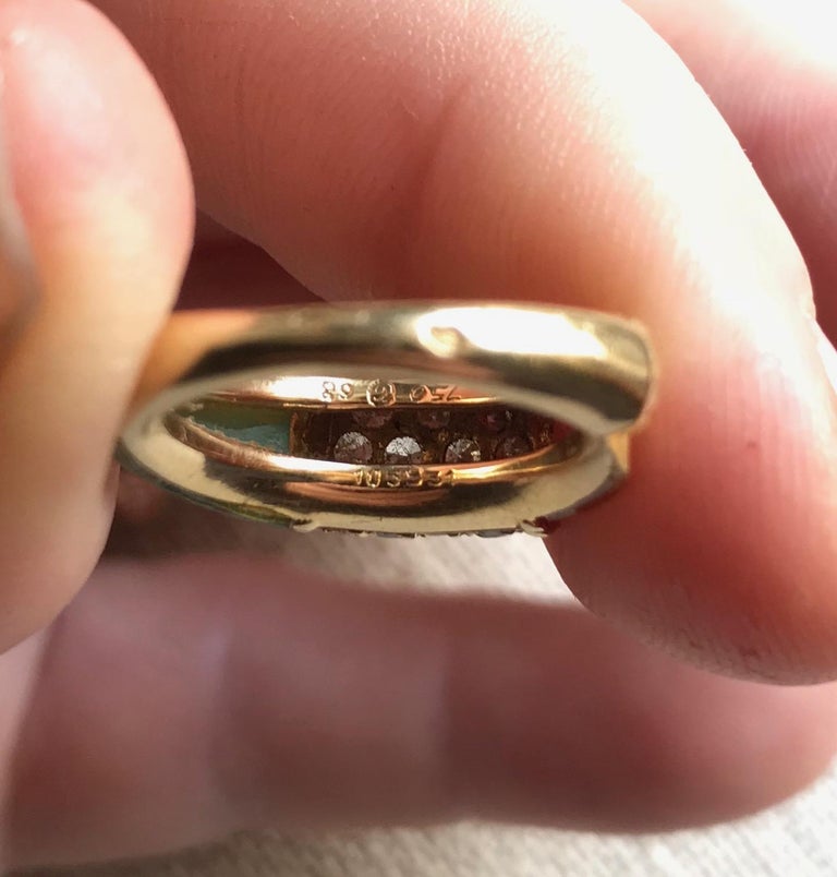 Van Cleef and Arpels Philippine Ring, 18 Carat Gold Diamonds and