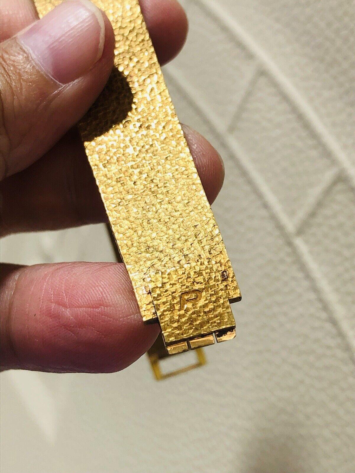 VAN CLEEF & ARPELS PIAGET 18k Yellow Gold Watch Circa 1970s Men's Size For Sale 1