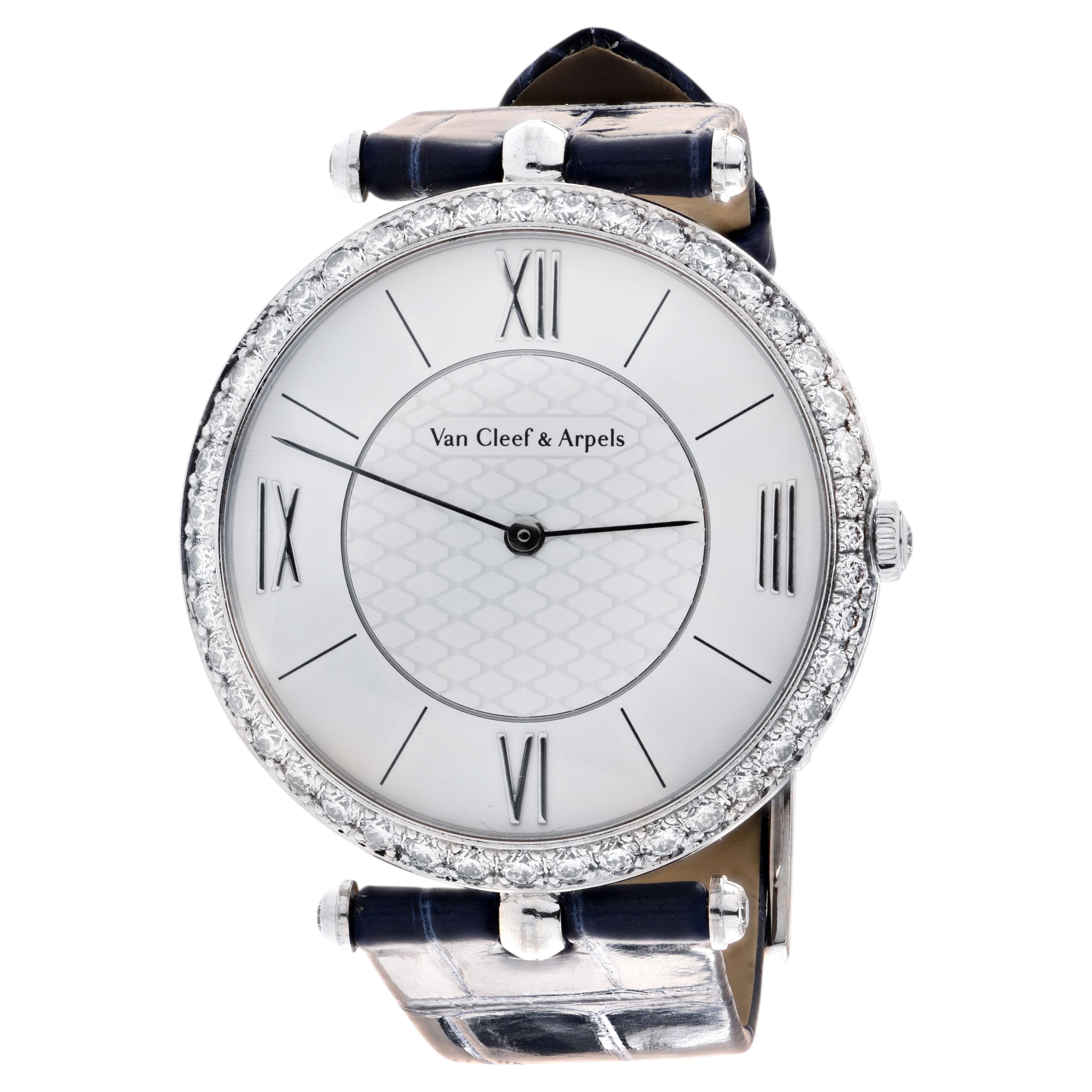 Van Cleef & Arpels Pierre Arpels White Gold Diamond Watch