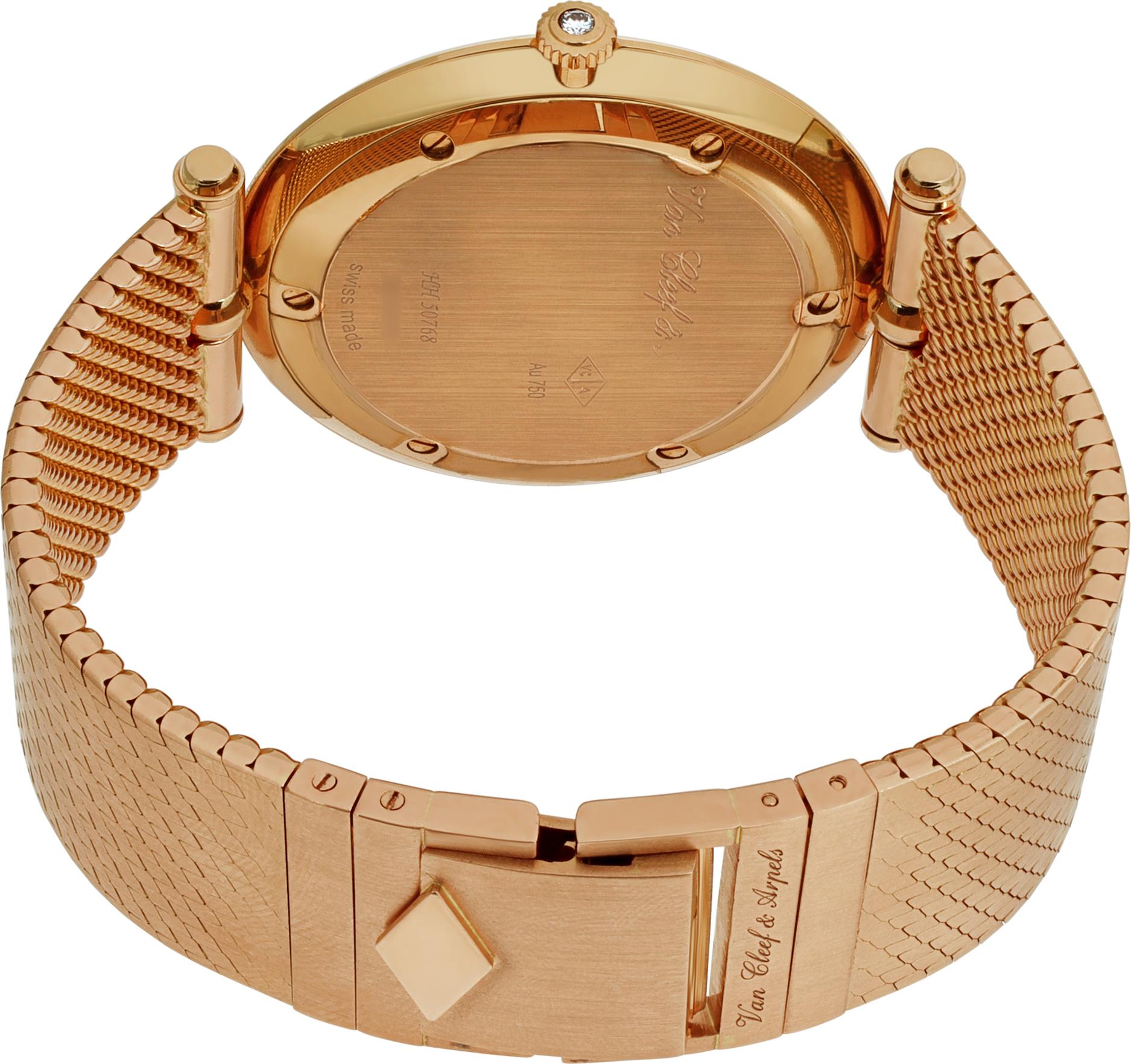 Women's Van Cleef & Arpels Pierre Arpels Wristwatch w/ Diamond Crown Ref HH50768 For Sale
