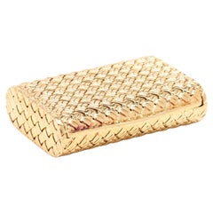 Van Cleef & Arpels Pill Case, 18k Yellow Gold, Length 1.5 Inches