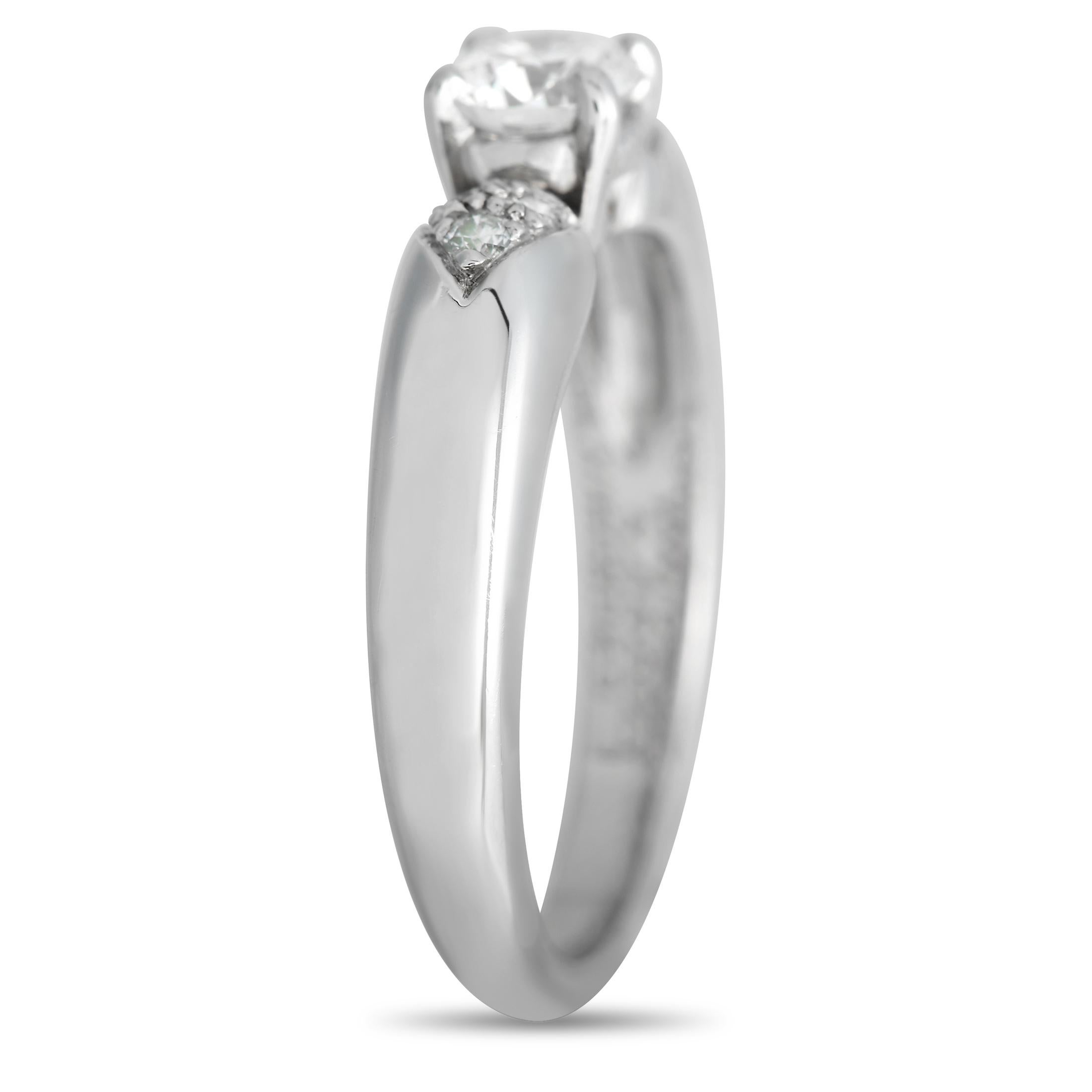 Van Cleef and Arpels Platinum 0.35ct Diamond Engagement Ring VC25
