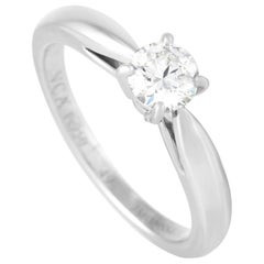 Van Cleef & Arpels Platinum 0.40 Carat Diamond Engagement Ring