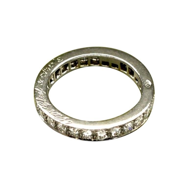 Van Cleef & Arpels Platinum 0.89 Carat Diamond Romance Eternity Ring