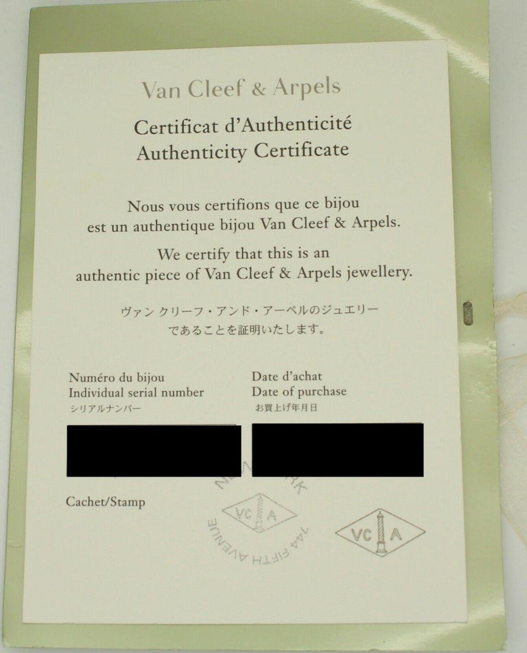 Van Cleef and Arpels Platinum 0.89 Carat Diamond Romance Eternity Ring ...