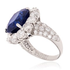VAN CLEEF & ARPELS Anillo de Zafiro y Diamantes en Platino de 10,28 CTS