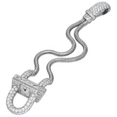 Van Cleef and Arpels: Cadenas-Uhr aus Diamanten und Platin, um 1930