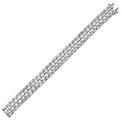Van Cleef & Arpels Platinum Diamond Bracelet