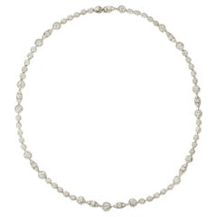 Used Van Cleef & Arpels Platinum Diamond Choker Necklace 10.00ct TDW