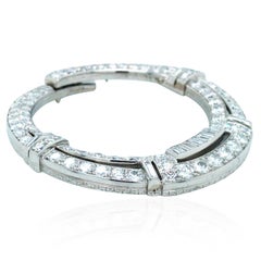Van Cleef & Arpels, Platinum Diamond Circle Brooch