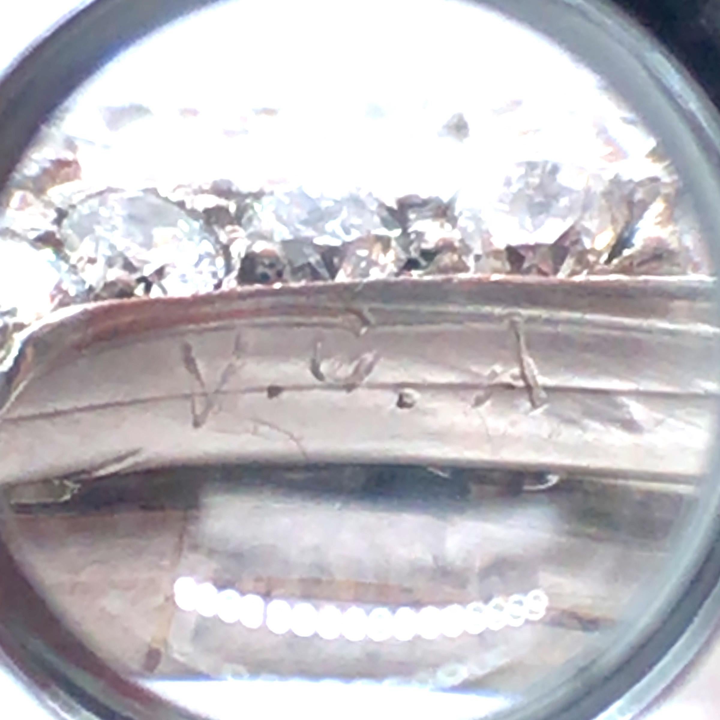 Women's or Men's Van Cleef & Arpels, Platinum Diamond Circle Brooch For Sale