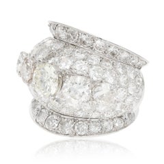 VAN CLEEF & ARPELS Platinum Diamond Dôme Ring