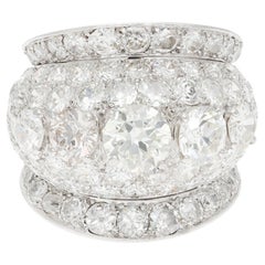 VAN CLEEF & ARPELS Platinum Diamond Dôme Ring