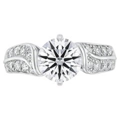 Van Cleef & Arpels Platinum Diamond Engagement Ring
