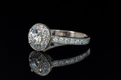 Van Cleef & Arpels Platinum Diamond Icone Engagement Ring
