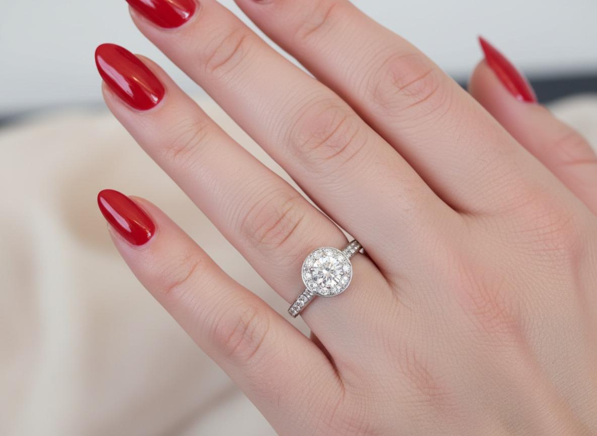 Van Cleef & Arpels Bague de fiançailles en platine et diamant Icone Unisexe en vente