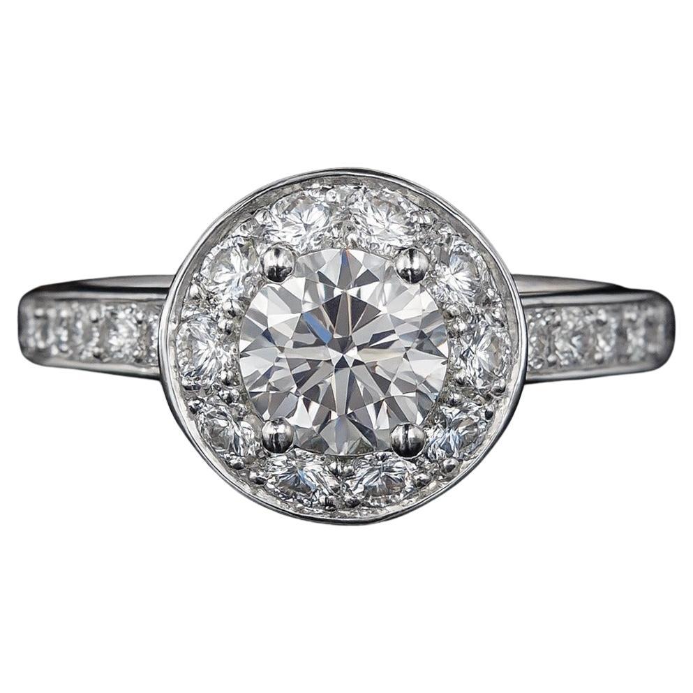 Anello di fidanzamento Van Cleef & Arpels in platino con diamante Icone