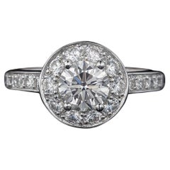 Anello di fidanzamento Van Cleef & Arpels in platino con diamante Icone