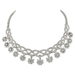 Van Cleef & Arpels Platinum Diamond Necklace, 35.00 carats