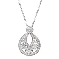 Van Cleef & Arpels Platinum Diamond "Snowflake" Pendant
