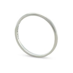 Van Cleef & Arpels Platinum Tendrement Wedding Band 2.44g
