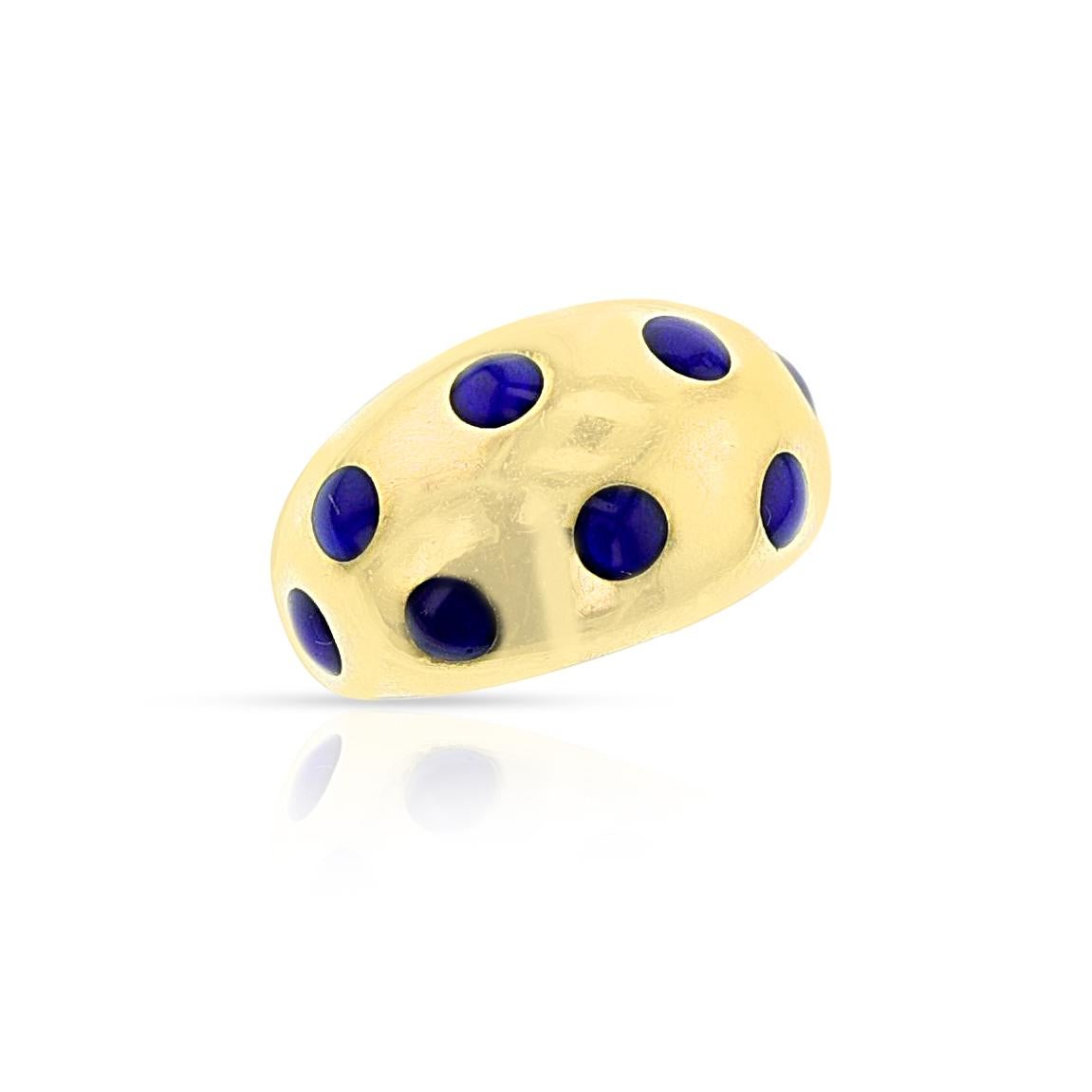 A Van Cleef & Arpels Plique a Jour Enamel Ring made in 18k Yellow Gold. The ring weighs 8.18 grams and the ring size is 5.50. Signed and numbered.

SKU: 1512