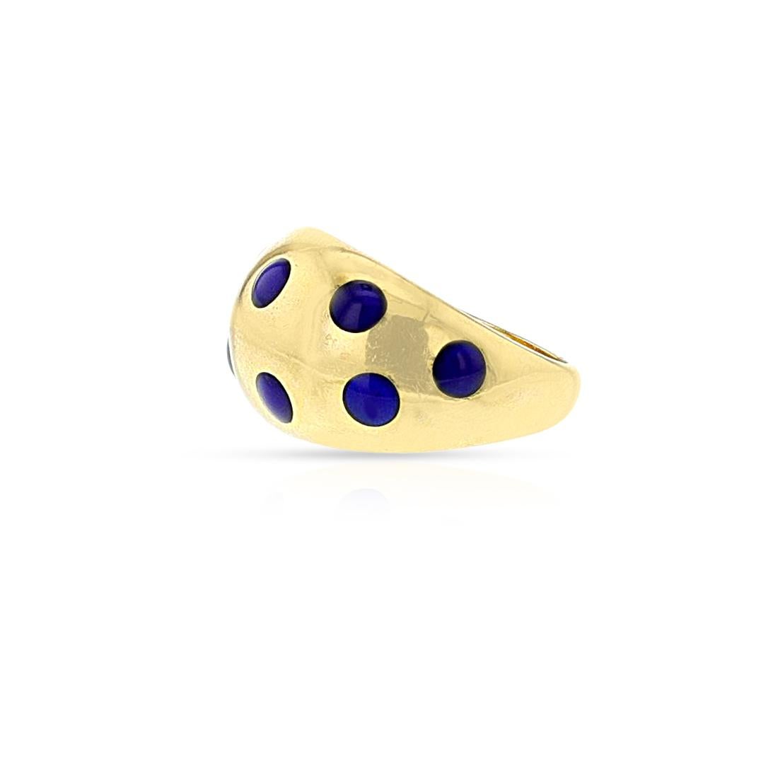 Van Cleef & Arpels Plique a Jour Enamel Ring, 18k For Sale 1