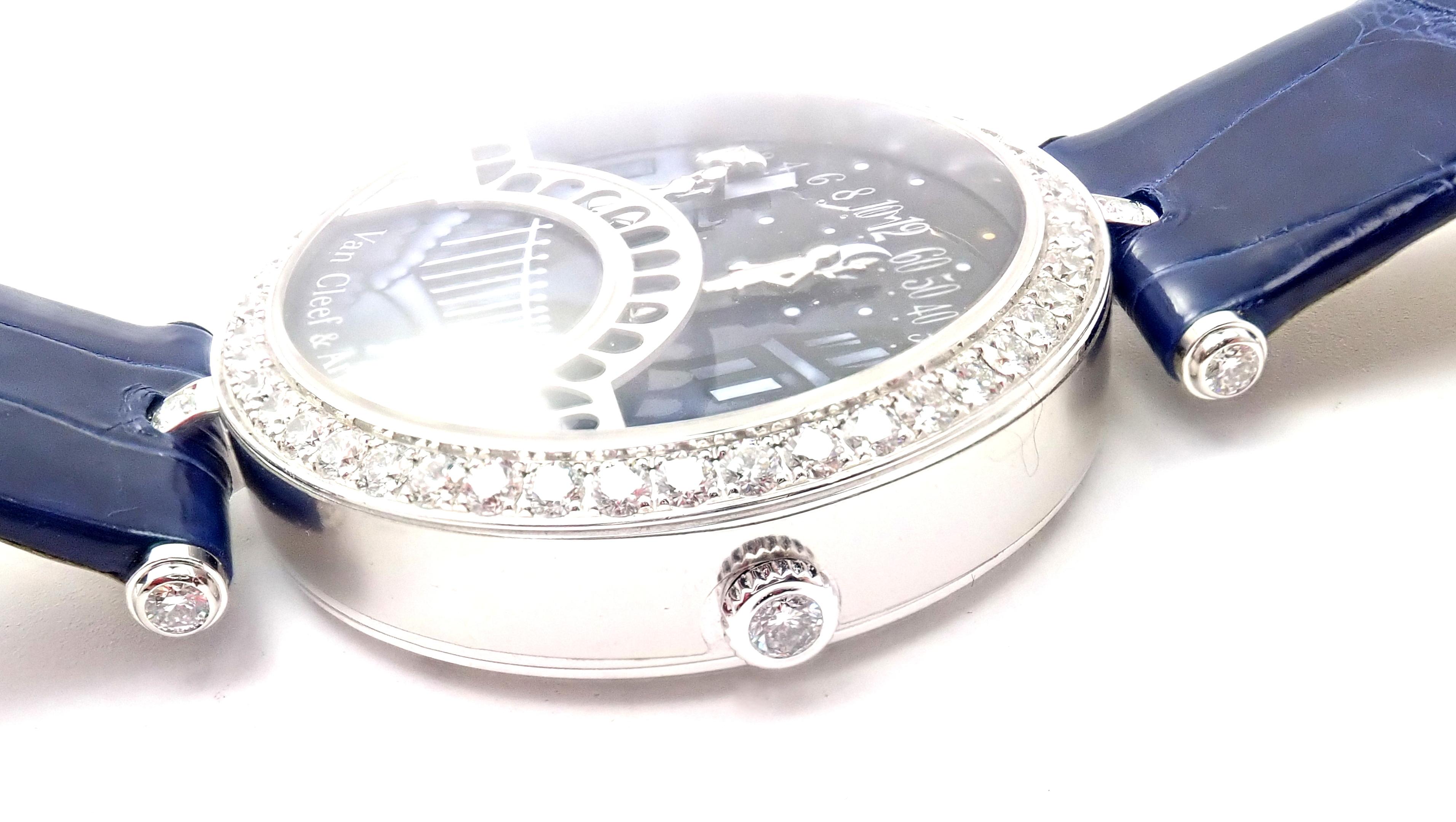 Van Cleef & Arpels Pont des Amoureux Diamond White Gold Wristwatch 1