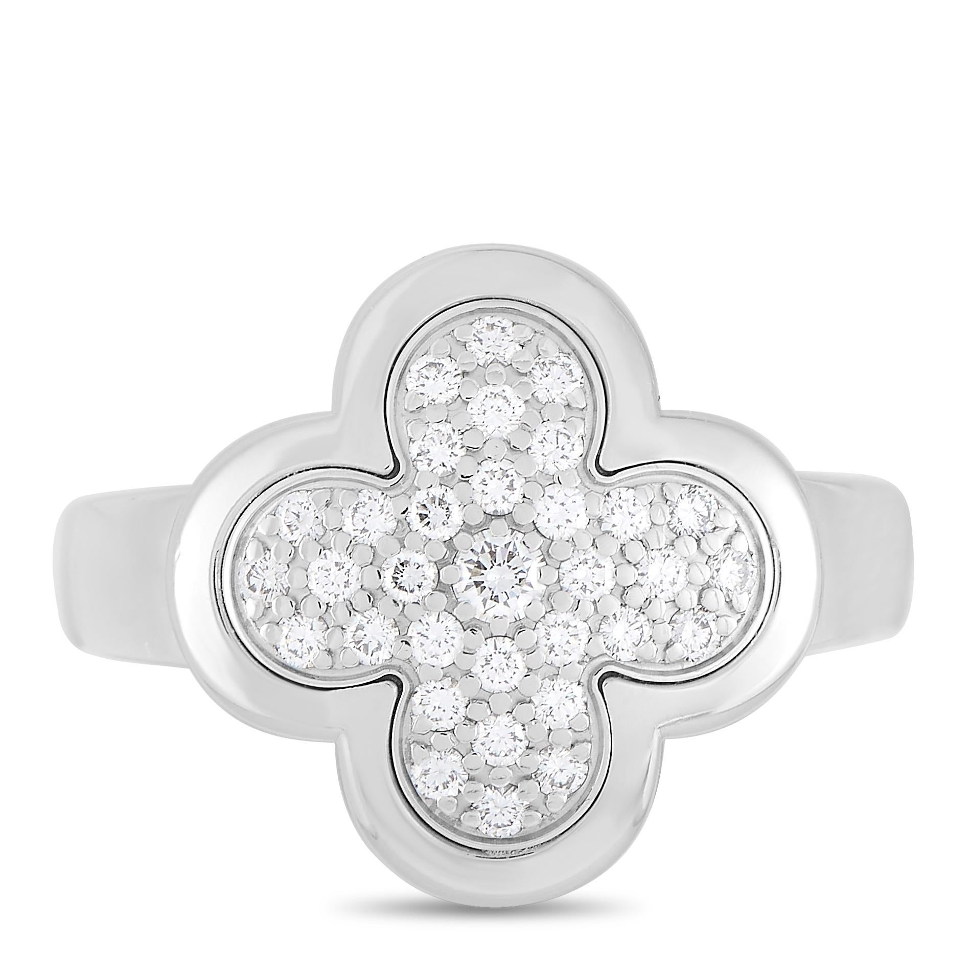 van cleef clover ring gold