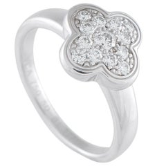 Van Cleef
Arpels Pure Alhambra 18K White Gold Diamond Ring #4908