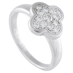 Van Cleef & Arpels Pure Alhambra 18K White Gold Diamond Ring VC40-012826