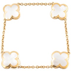 Van Cleef & Arpels Pure Alhambra Bracelet, 18 Karat Gold and Mother-of-Pearl